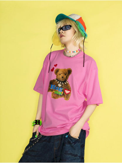 Dopamine Street Hip Hop Loose T-Shirt【s0000012459】