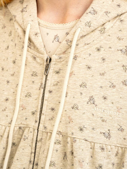 Hand Painted Floral Hoodie Set【s0000017921】