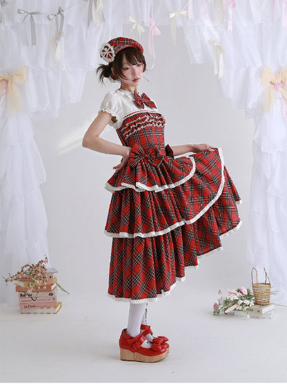Red Retro Lolita Cake Dress【s0000016562】