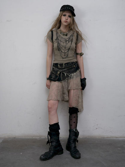 Two Wear Short Sleeve T-Shirt【s0000012619】