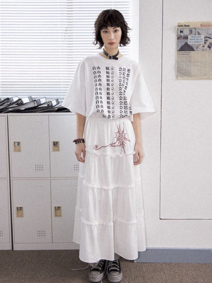 High waist thin a-line skirt【s0000012281】