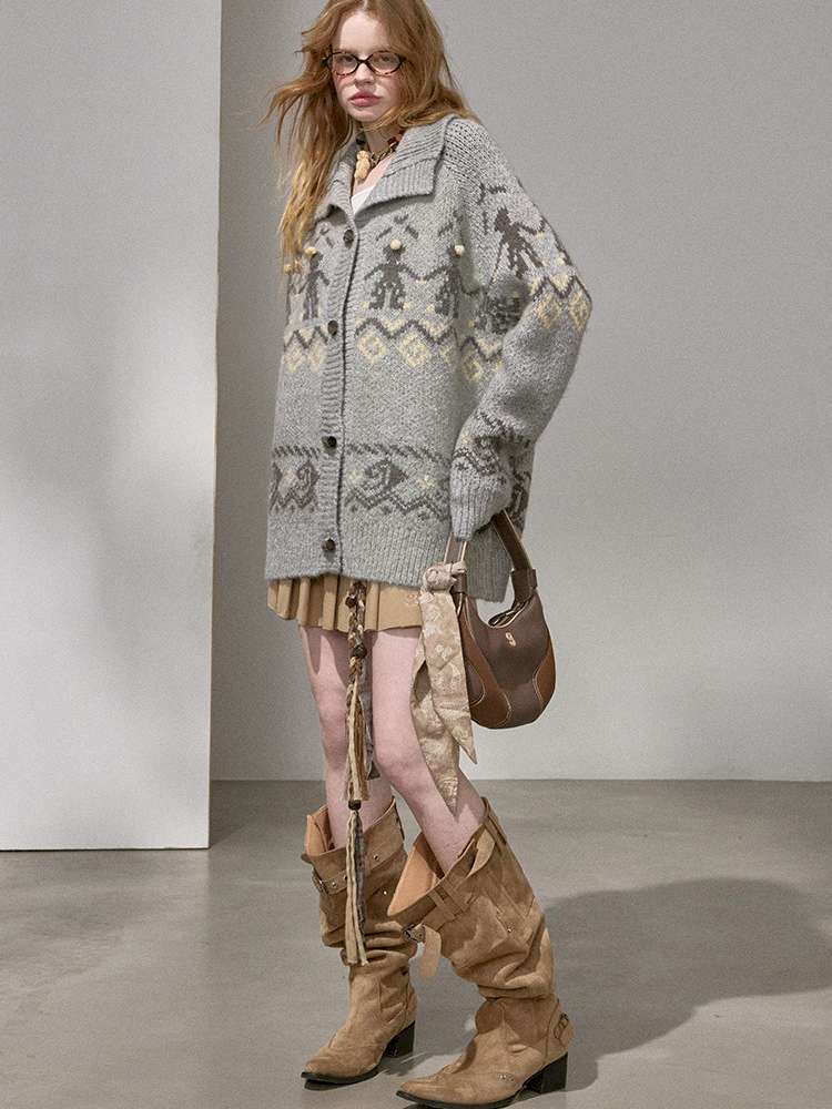 Furball Knitted Cardigan Jacket【s0000015222】