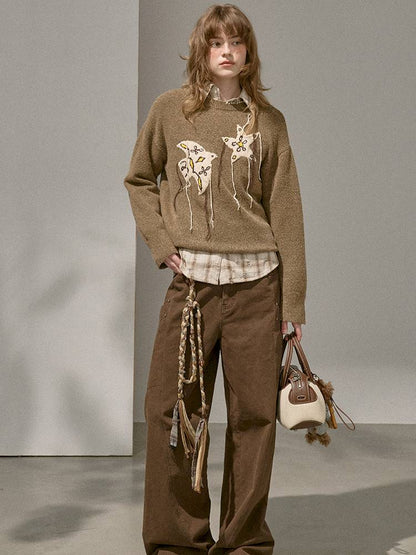 Split Side Pocket Riveted Washed Trousers【s0000014406】