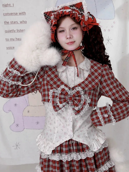 Girly Bow Long-Sleeve Jacket【s0000014104】