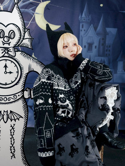 Cat Ears Devil's Tail Cardigan【s0000011559】