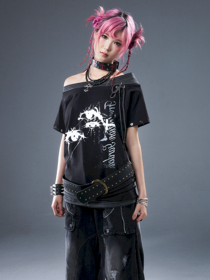 Casual loose-fitting top T-shirt【s0000012947】