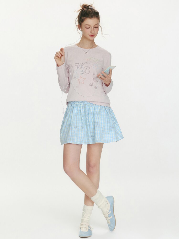 Berry Waltz Printed Thin T-Shirt【s0000015673】