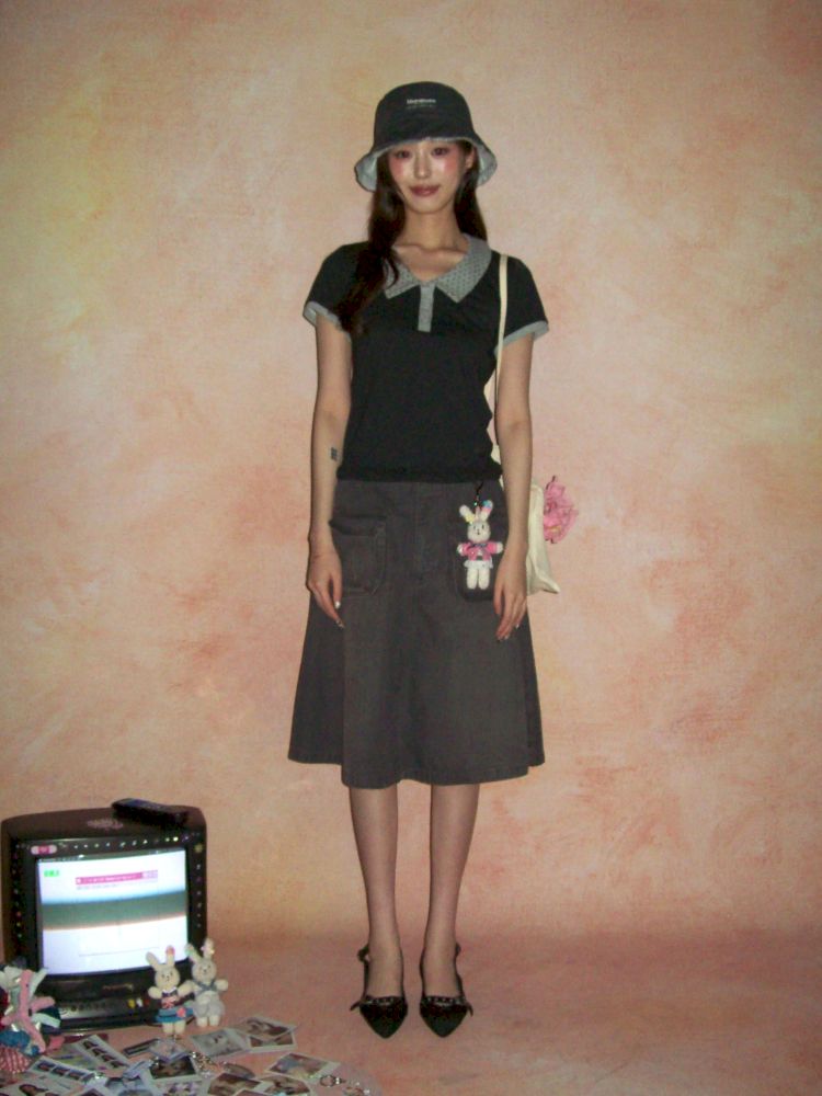 Shell label short sleeve t-shirt【s0000013454】