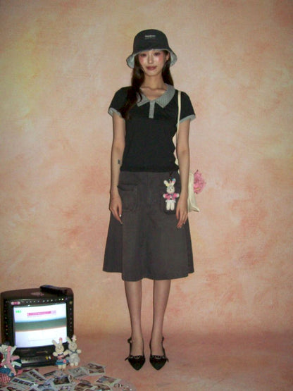 Shell label short sleeve t-shirt【s0000013454】