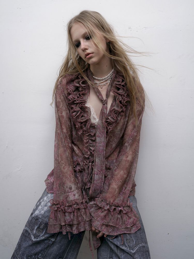 Long Sleeve Flared Sun Protection Shirt【s0000012328】