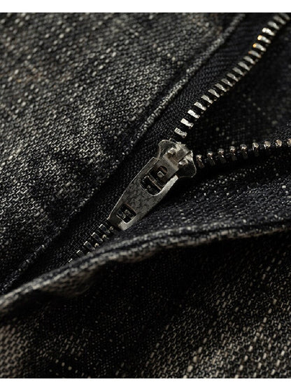 Rhinestone Three-Quarter Jeans【s0000017983】