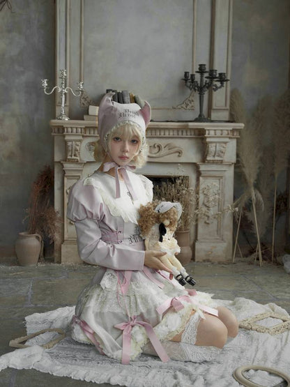 Pull-Up Hem Blouse and Tiered Skirt【s0000014433】