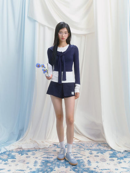 Slim inner suspenders two-piece suit【s0000012141】