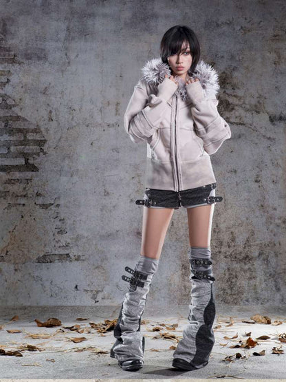 Faux Two-Piece Leggings Low-Rise Shorts【s0000014485】