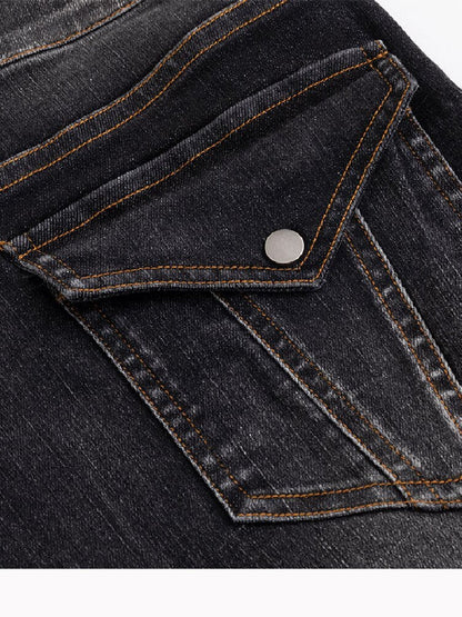 Splicing Hole Grunge Straight Jeans【s0000016284】