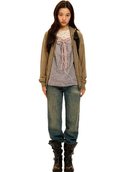 Distressed Stitch Denim Pants【s0000017941】