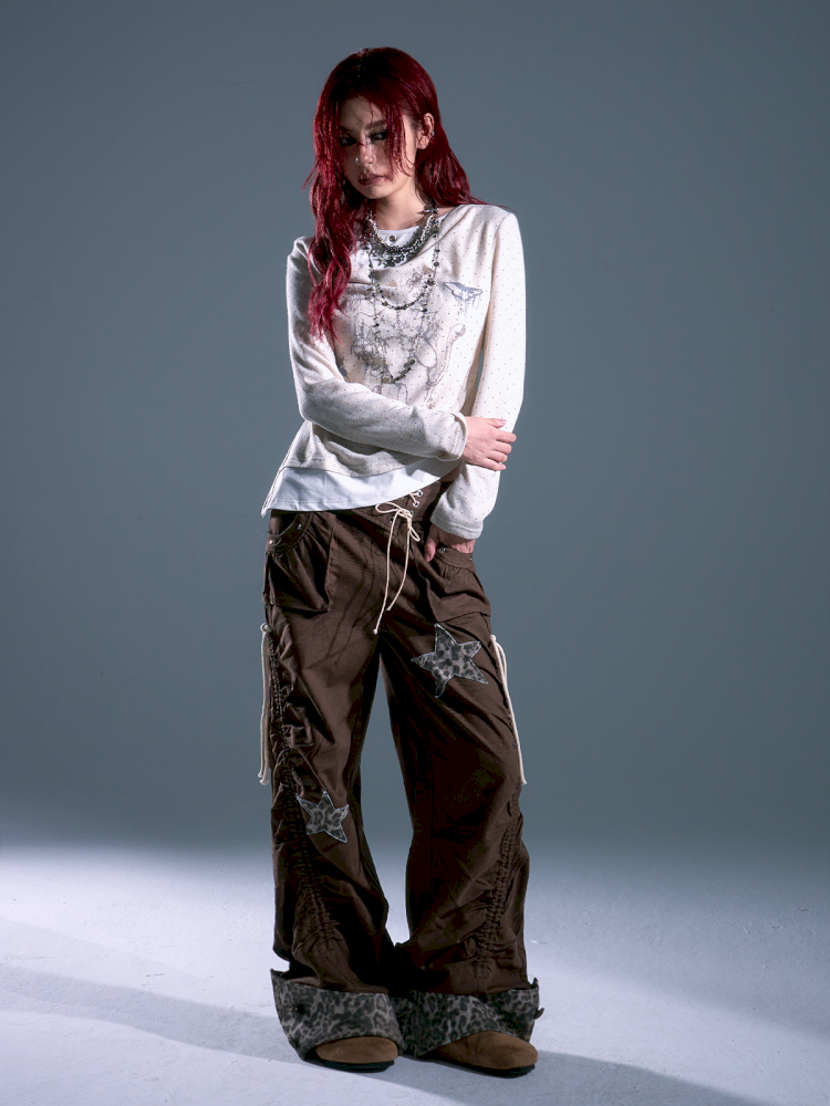 Flap Loose Casual Wide Leg Pants【s0000013691】