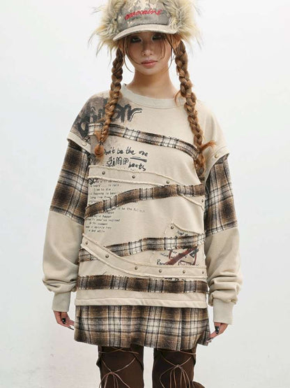 Wasteland Print Detachable Sweatshirt【s0000014831】