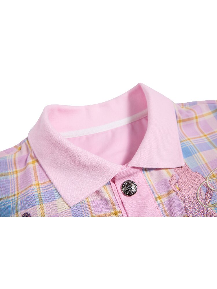 Dance Floor Climax Plaid T-Shirt【s0000016962】