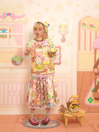 Patchwork Color Collision Neck T-Shirt【s0000013347】