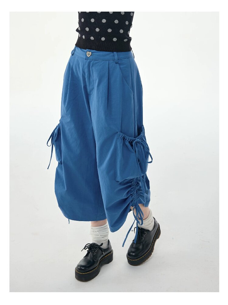Lazy Summer Drawstring Casual Pants【s0000017263】