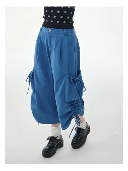Lazy Summer Drawstring Casual Pants【s0000017263】
