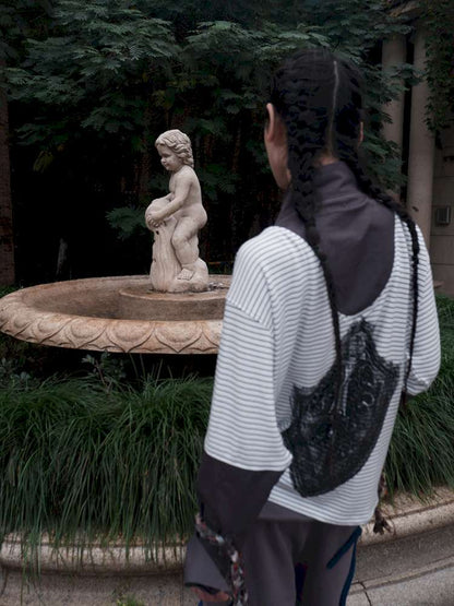 Multi-Tie Striped Long Sleeves【s0000015142】