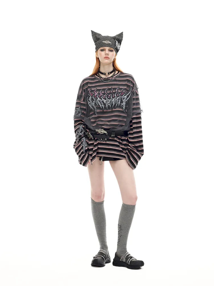 Authentic Two-Piece Striped T-Shirt【s0000014009】