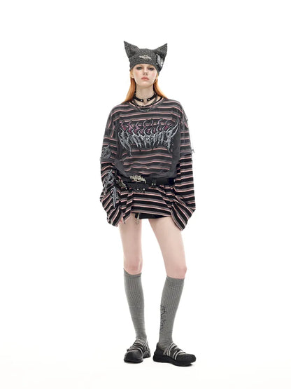Authentic Two-Piece Striped T-Shirt【s0000014009】