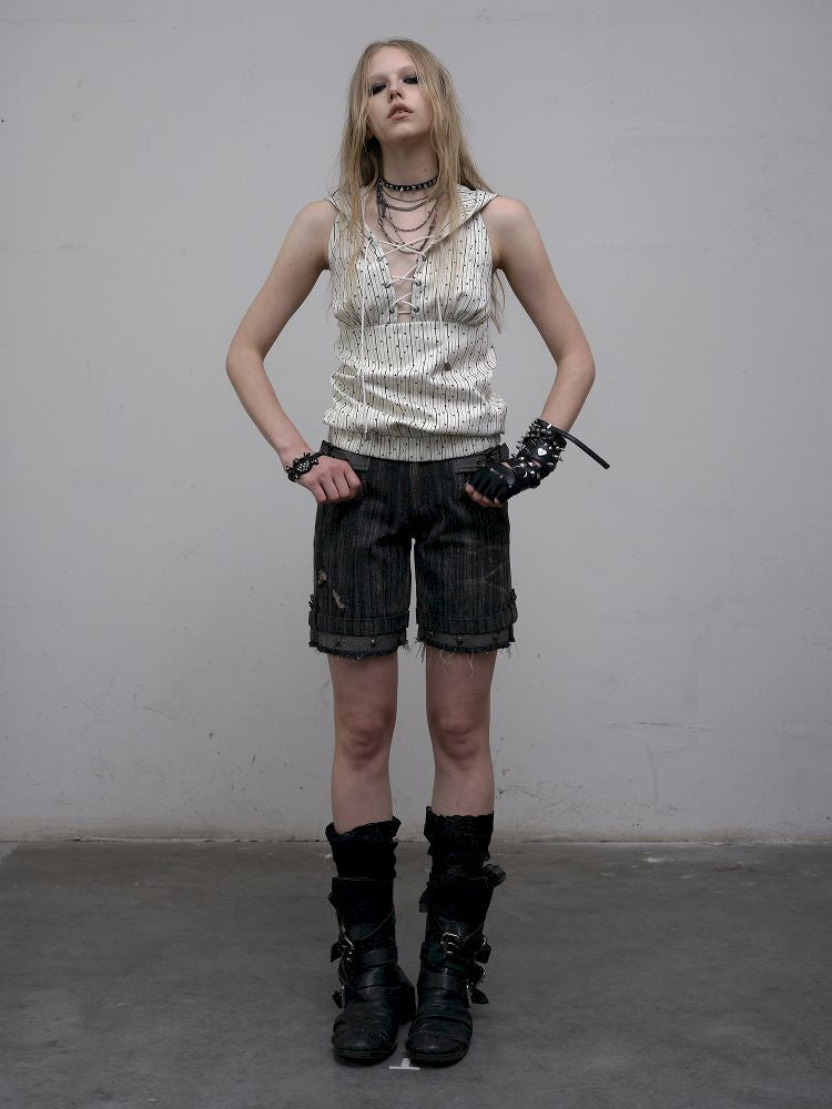 Low Rise Straight Leg Mid Pants【s0000012318】