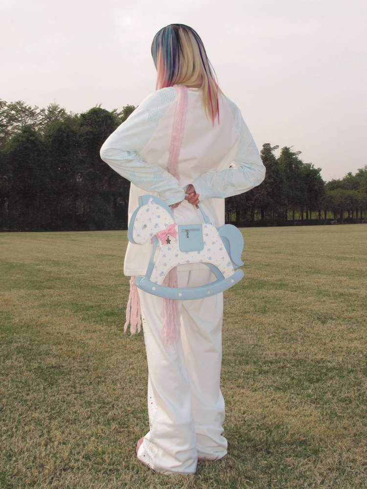 Horse Unicorn Raglan Sleeved Top【s0000015386】