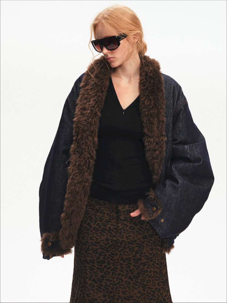 French Lamb Wool Cropped Jacket【s0000015056】