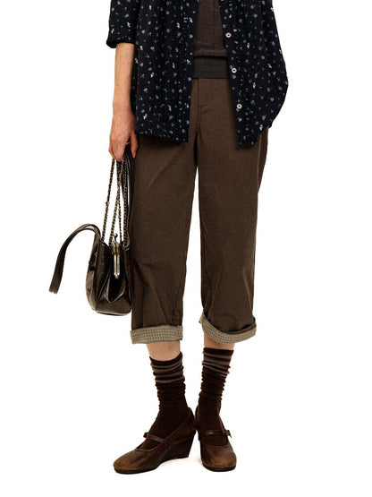 Patchwork Plaid Pleated Midi Skirt【s0000017940】