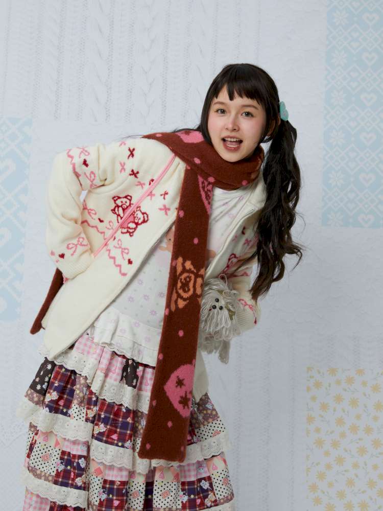 Cartoon Bear Warm Neck Scarf【s0000015040】