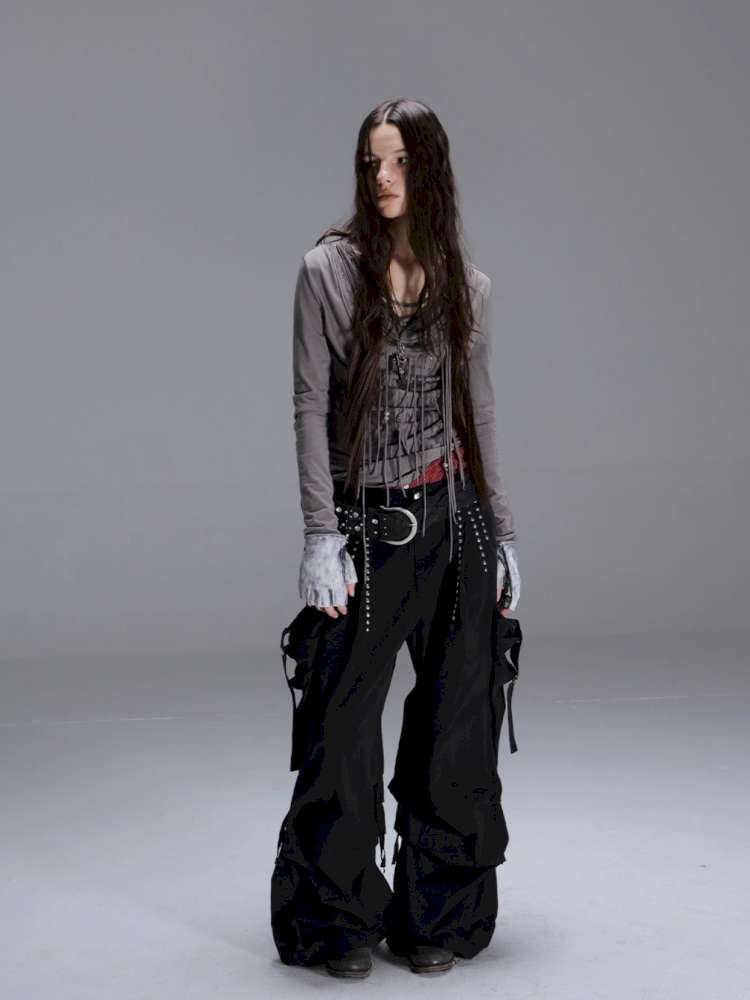 Vintage Street Functional Cargo Pants【s0000014714】