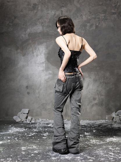 Splicing Fake Two Suspender Bandeau【s0000015953】