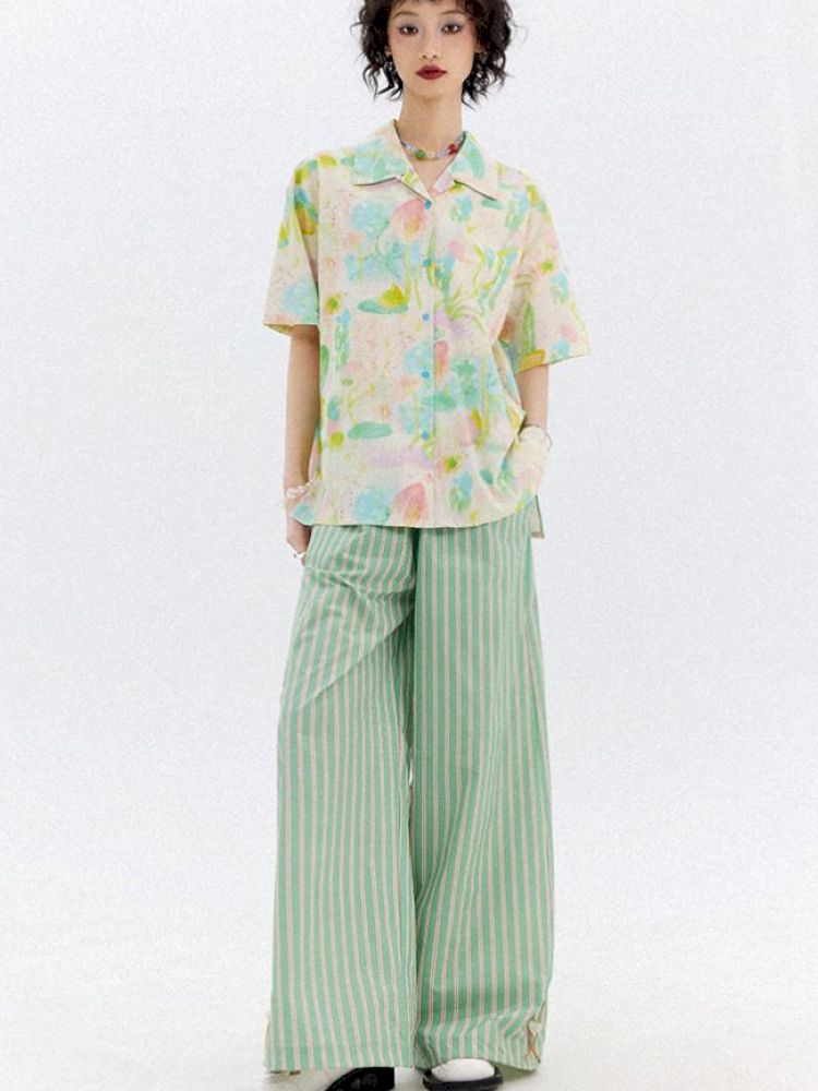Full-print short-sleeved shirt【s0000012951】
