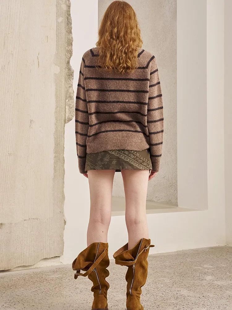 Long-Sleeve Knit Pullover Sweater【s0000014087】