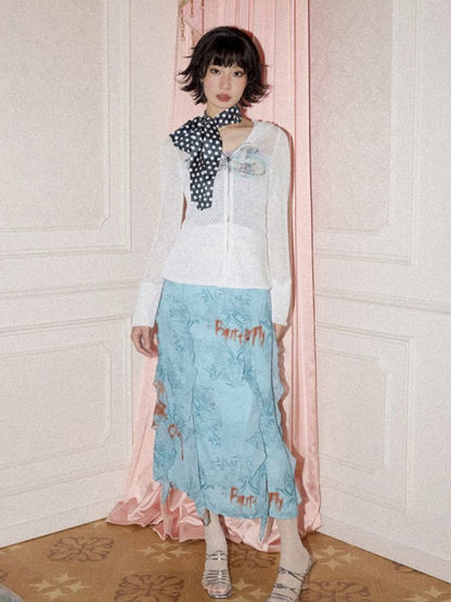 Wallpaper High Waist Skinny Skirt【s0000012269】