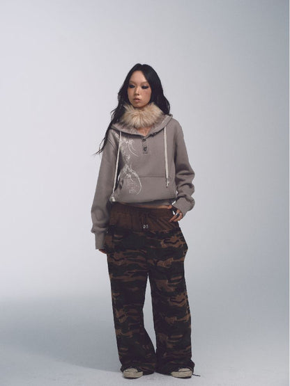 CAMOUFLAGE LOW RISE SWEATPANTS [S0000010741]