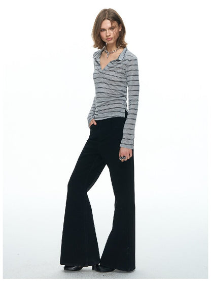 Two Tone High Waist Bootcut Jean【s0000015856】