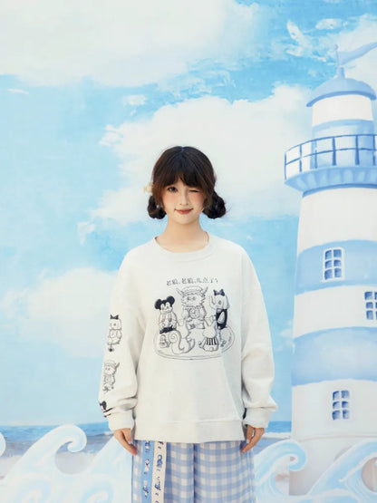 Speckled Casual Print Hoodie【s0000014157】