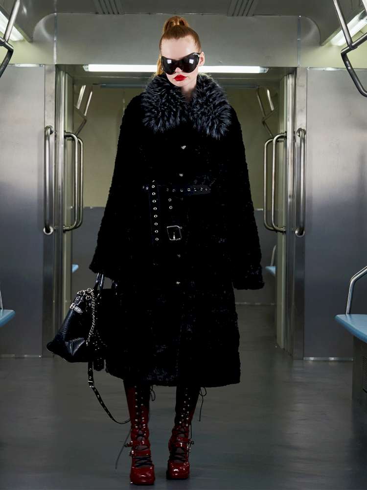 Eco Friendly Fur Panelled Coat【s0000014645】