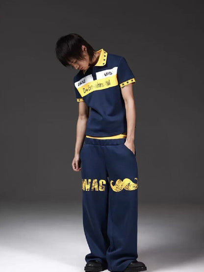 Mustache Waist Silhouette Sweatpants【s0000018272】