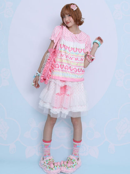 Double-Layer Tulle Short Skirt【s0000017756】