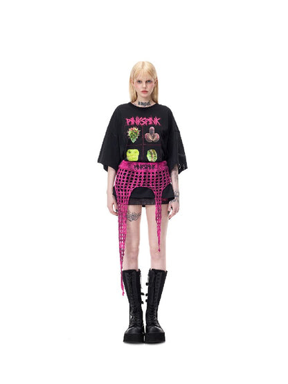 Star Embroidery Knit Mini Skirt【s0000017730】