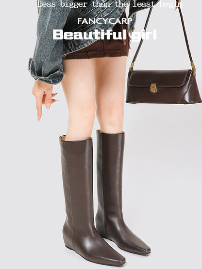 Retro Square Toe Knight Boots【s0000015722】