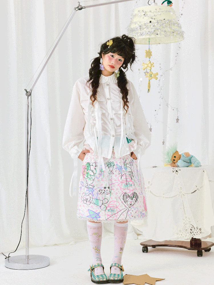 Patchwork Double Color Half-body Skirt【s0000011941】