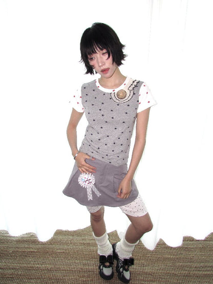 Wooden Pony Star Stretch Short Top【s0000018676】