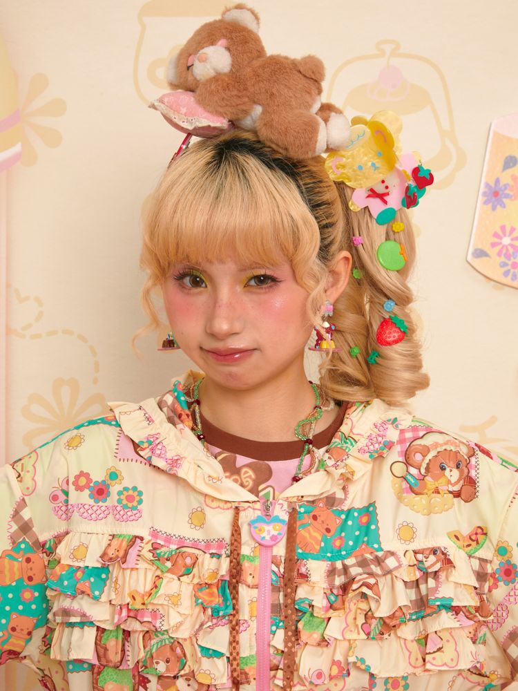 Patchwork Bear Chef's Grab Clip 【s0000013356】